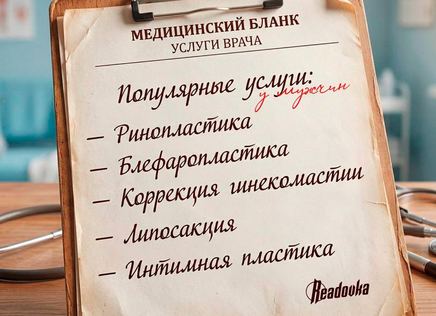 Популярные пластические операции среди мужчин